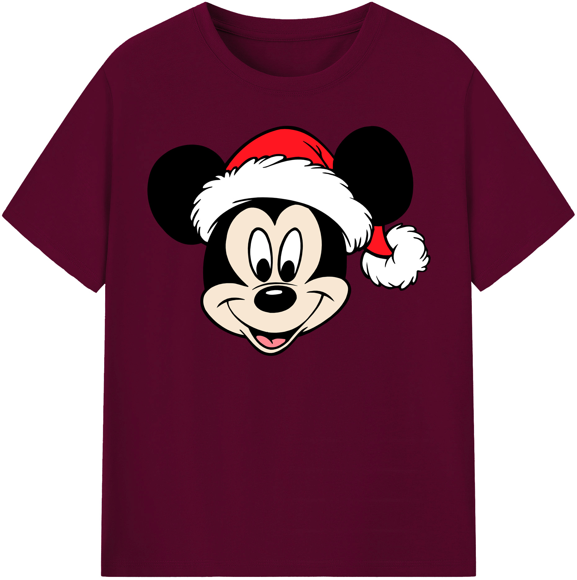（画像用） ミッキーマウス Mickey Mouse レディースカジュアルプリントTシャツ（綿100％）